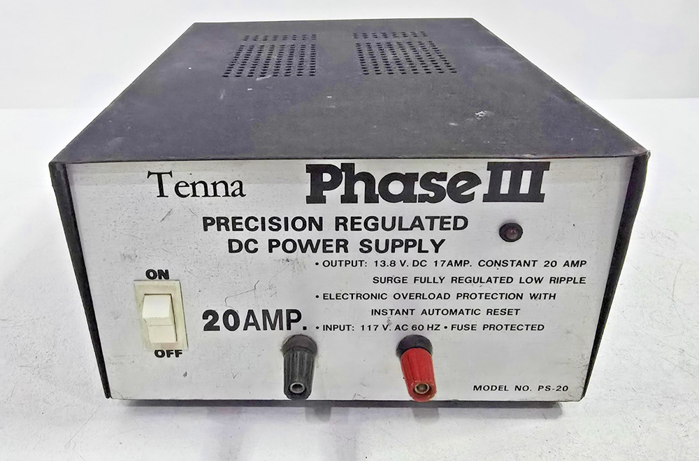 Tenna Phase III Ham Radio Precision Regulated Power Supply PS-20